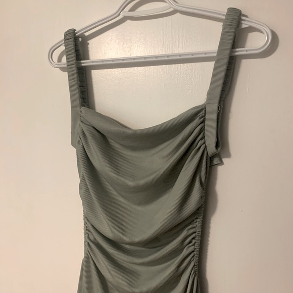 Princess Polly Lainey Midi Cutout Dress (Sage) - Picture 2 of 8